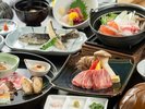 【ご夕食】グレードアップ会席。ワンランク上の料理を満喫。