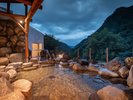 【露天風呂】緑深い森で味わう極上の湯
