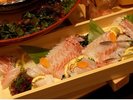 【夕食バイキング】海鮮船盛 季節と仕入れにより内容は変わります。※イメージ