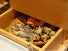 【夕食バイキング】かぼす湯けむり蒸し 季節と仕入れにより内容は変わります。※イメージ