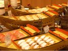 【夕食バイキング】にぎり寿司 季節と仕入れにより内容は変わります。※イメージ