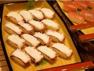 【夕食バイキング】にぎり寿司 季節と仕入れにより内容は変わります。※イメージ