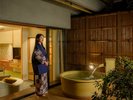 完全プライベートな露天風呂でごゆっくりお過ごしください。