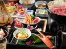 冬の上州味覚会席より。旬の味覚、郷土の味覚を存分に。