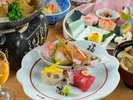 春のことほぎ膳より。のどかな春の訪れを感じるお料理の数々。