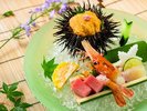【夏のお造り】雲丹、鮪ほか贅沢な夏の海の味覚をお楽しみください。