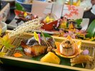 秋のことほぎ膳より。目で見て味わって、実りの季節を存分にご堪能下さい。