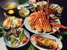 カニ食べ放題 伊勢海老御膳付き