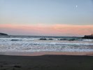 吉浜海岸夕暮れの海岸