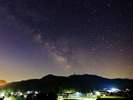 【近くの円山川から見た星空】