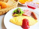 朝食(オムレツ)