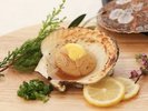 【追加 アラカルト】殻付きホタテのバター醤油焼き(1個