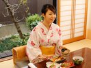 むさし野のお食事は朝晩お部屋食。プライベート空間でゆっくりお召し上がり下さい