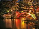 兼六園ライトアップ ホテルから車でおよそ7分。