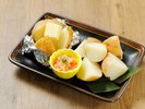 朝食イメージ 北海道といえばじゃがいも!旬の蒸し野菜もご用意しております。