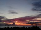 ドラマチックな夕暮れの空