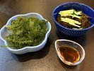 磯の香りあふれる海ぶどうともずく
