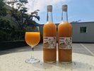湯河原の太陽と潮風を浴びた青島みかんを丁寧に手むき絞った100%ジュース♪朝食時にも1杯ご提供しています!