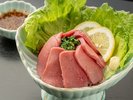【ご夕食】鹿肉のお刺身(別注料理)