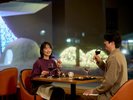 【レストランこぶし】雪景色を楽しみながら、コース料理をご堪能いただけます。