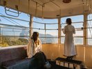 窓いっぱいに広がる雄大な景色を楽しむ空中散歩