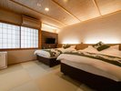 【庭園付き離れ松風庵:若草】和洋室:お部屋それぞれが独立しており、プライベートな空間としてご利用可。