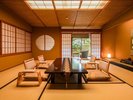 【庭園付き離れ松風庵:飛鳥】和室:松風庵では比較的新しい造りのお部屋で奥行きのある間取り。