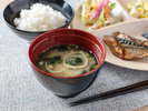 有機大豆を使ったお味噌汁