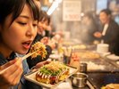 ご当地名物「お好み焼き」を食べて大阪観光を楽しもう!※イメージ