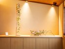 館内のお花