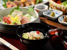 【大和会席〜古都の彩〜(夏)】奈良が誇る食材たちが涼やかな季節感を演出します。