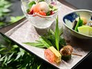 【かがりや会席〜大和の恵〜(夏)】大和三大肉に華を添える季節のお料理をあわせてお楽しみください。