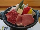 上州牛・もち豚陶板ステーキ