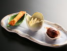 【前菜一例】手作りでお出しする旬の素材