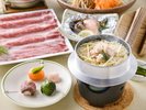 三色手毬寿司と近江大倉和牛