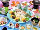 ■瀬戸内産桜真鯛と黒毛和牛陶板焼き