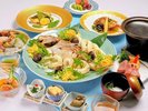 ■真鯛姿そうめんと黒毛和牛の陶板焼き会席