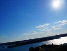 客室からの一枚。どこまでもつづく紺碧の海と空・・・