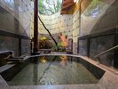 貸切風呂「はいからの湯」。お二人でも十分ゆったり入浴できる広さの温泉です。