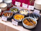 朝食ビュッフェ 漬物コーナー(一例)