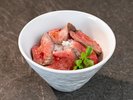 【夕食】バイキングの〆は極上「あか牛のローストビーフ丼」。お腹を空けておくのが一番の難関!?