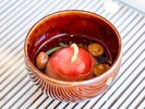【夕食】【オリジナル】トマト餅の煮おろし。ここでしか味わえない、甘酸っぱいトマトと出汁の共演。