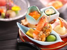 □【舞の料理 夏 一例】前菜 旬の酒肴盛り