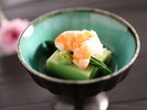□【彩の料理 夏 一例】小鉢 胡麻豆腐