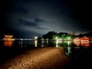 夜の大鳥居と嚴島神社 2022年10月7日撮影