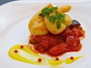 【夕食一例】エビのヴェーニエ ラタトゥイユ添え ※画像はイメージです。