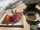 【夕食一例】霧降高原牛の石板焼き ※画像はイメージです。