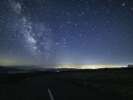 *【鳥海山荘の夜景】見上げた夜空に輝く星々