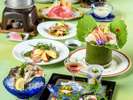 *四季旬彩 夏膳/“四季を感じる”和洋折衷会席コース。お箸でお召し上がりいただけます。