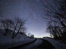 *【鳥海山荘の夜景】見上げた夜空に輝く星々